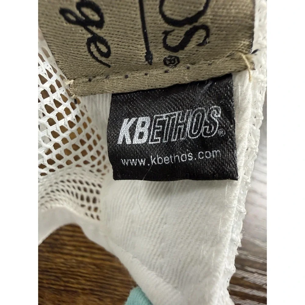 Beach Please‎ Trucker Hat KBETHOS Aqua Distressed Mesh Back Adjustable Cap